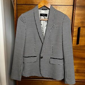 Paul Smith Black and White Houndstooth Blazer
